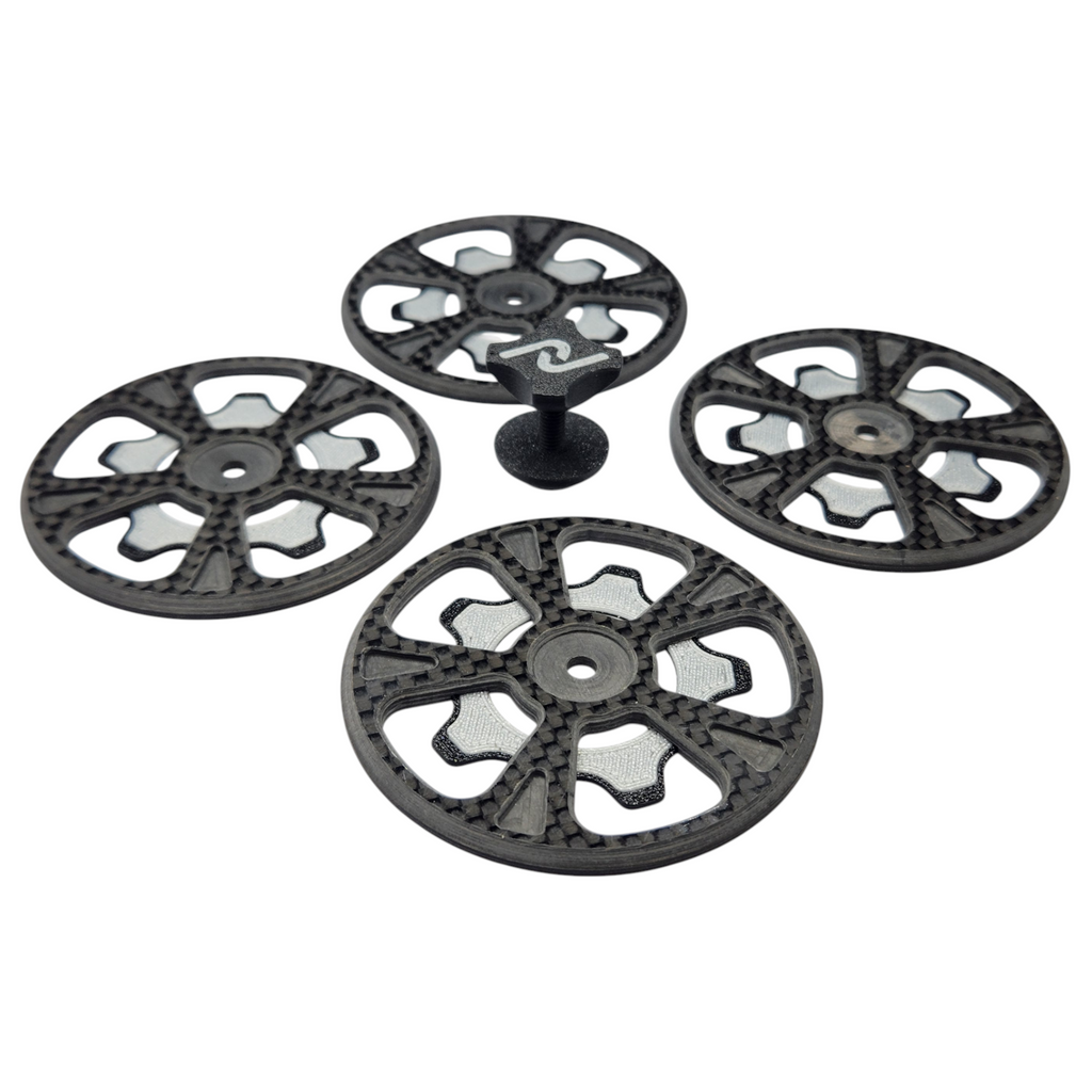 INOV8 3DX Carbon Setup Wheels for 1/10th Onroad