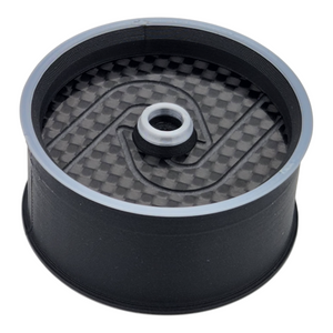 INOV8 3DX Carbon Steering Wheel for Sanwa M17/MT44/MT5 (Silver)