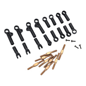RC MAKER 10021 - 4.8mm Turnbuckle Upper Arm Set (Bronze Aluminium)