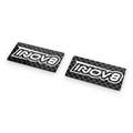 INOV8 Carbon Logo Wing Endplates 40x20mm for 1/10th EP Onroad (2)