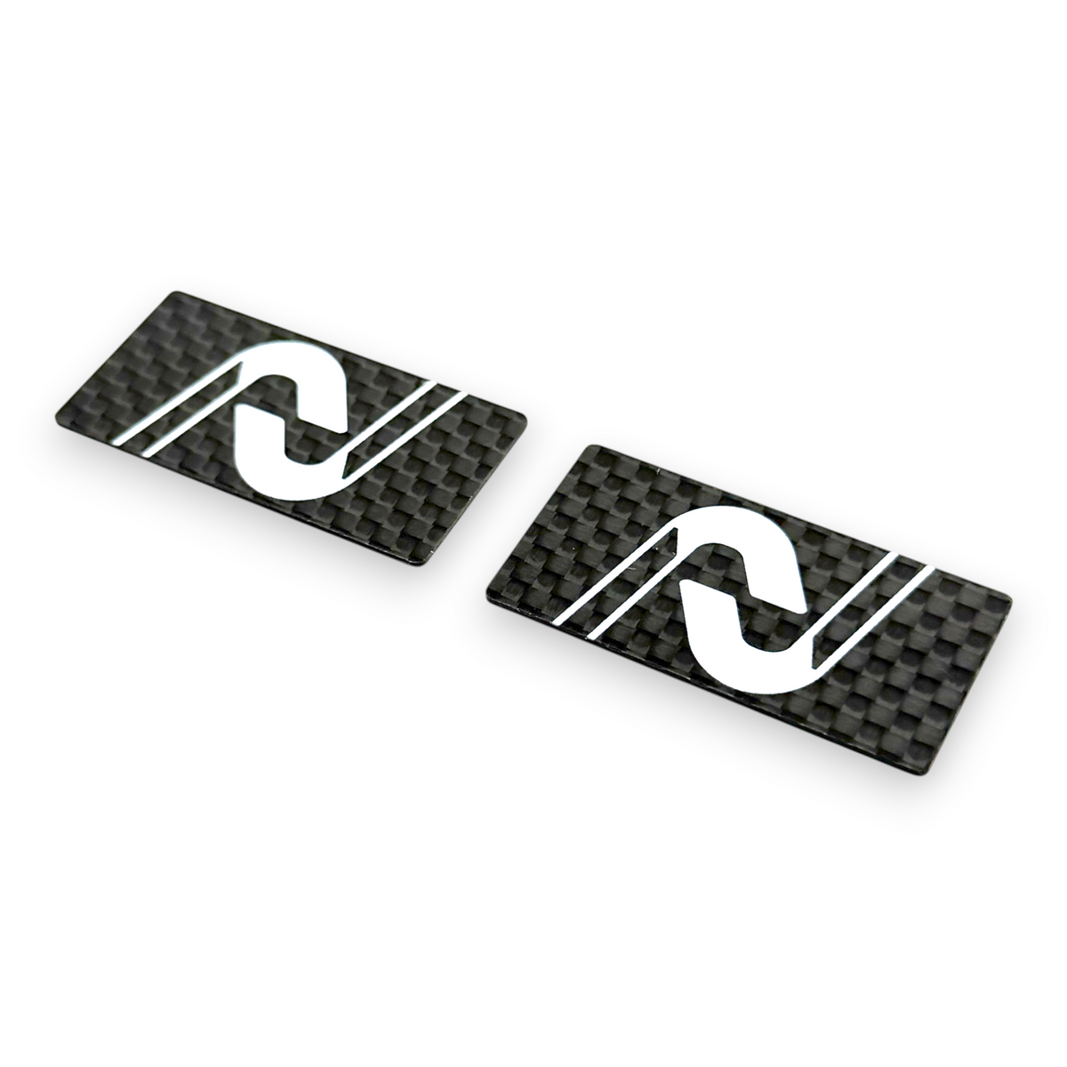 INOV8 Carbon "N" Logo Wing Endplates 40x20mm for 1/10th EP Onroad (2)