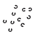 RC MAKER 4048 - 1.2mm Driveshaft E-Clips (10)